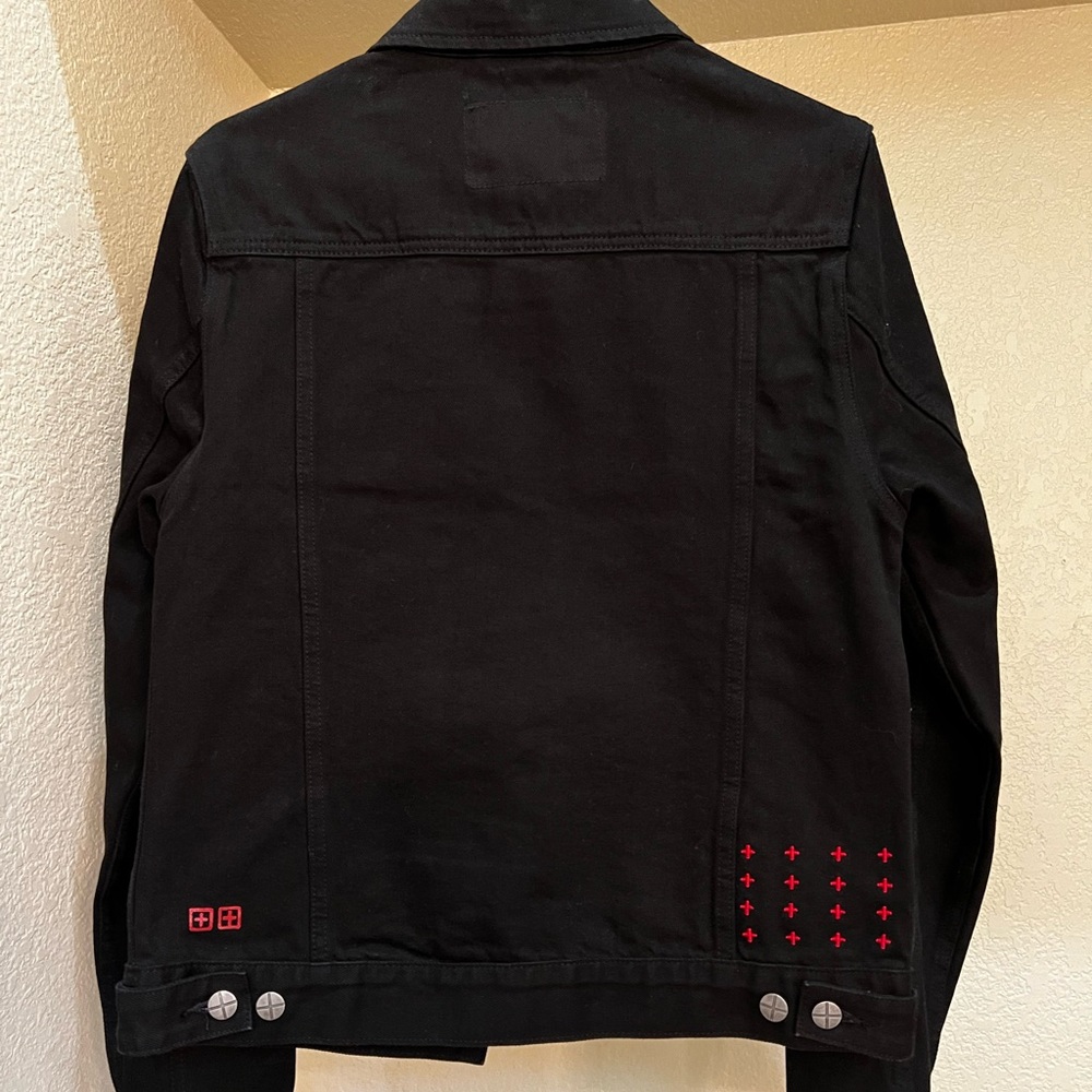 Mens Black Ksubi Denim Jacket